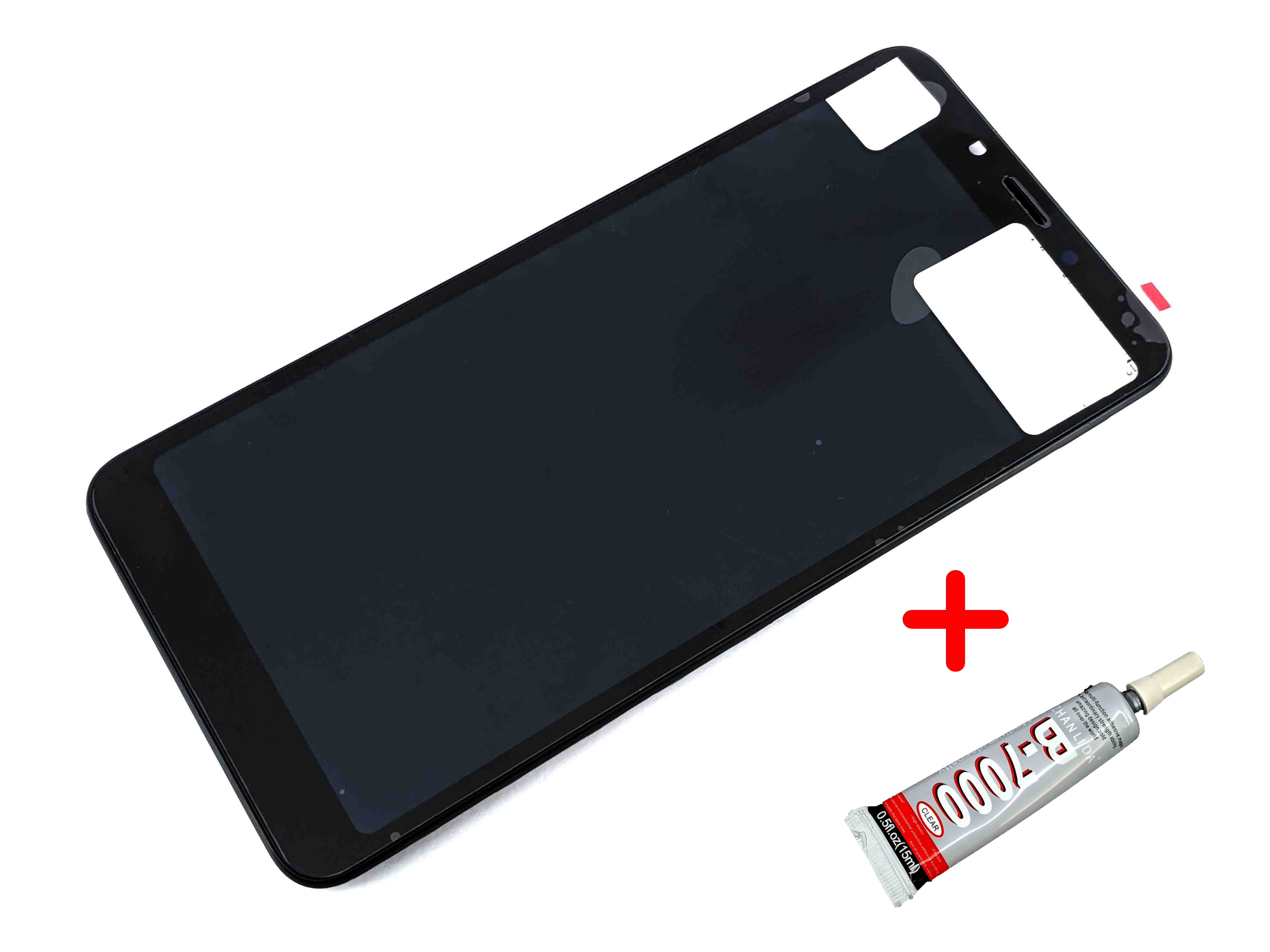 

Дисплей + Сенсор (модуль) экран Xiaomi Redmi 6 / Redmi 6A черный + передняя панель + клей B7000 high copy