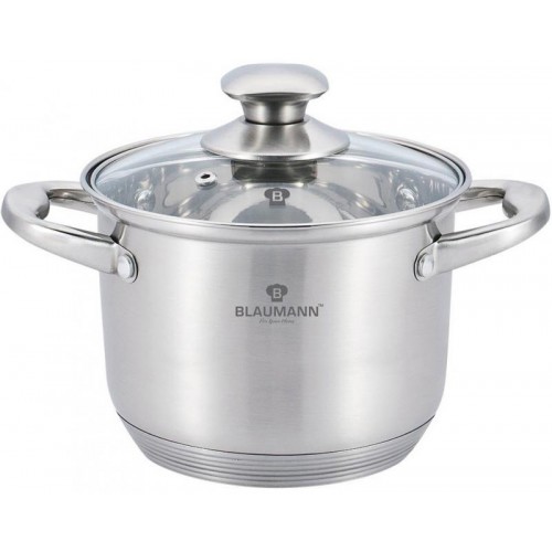 

Кастрюля Blaumann Gourmet 7.7л Ø24х17.5см из нержавеющей стали со стеклянной крышкой