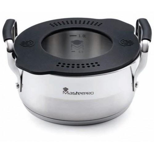

Кастрюля Bergner MasterPro Smart 1.5л с силиконовыми накладками на ручках