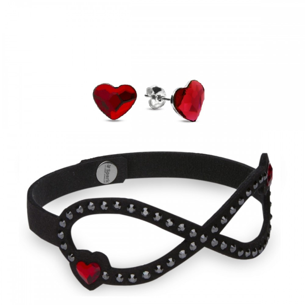

Серебряный комплект Spark со Swarovski Eterno Heart BKZETERH2CZJLSI