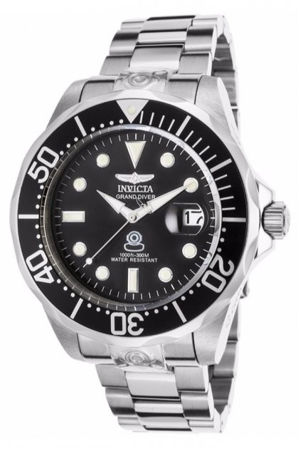 

Швейцарские мужские механические часы Grand Diver Black 3044