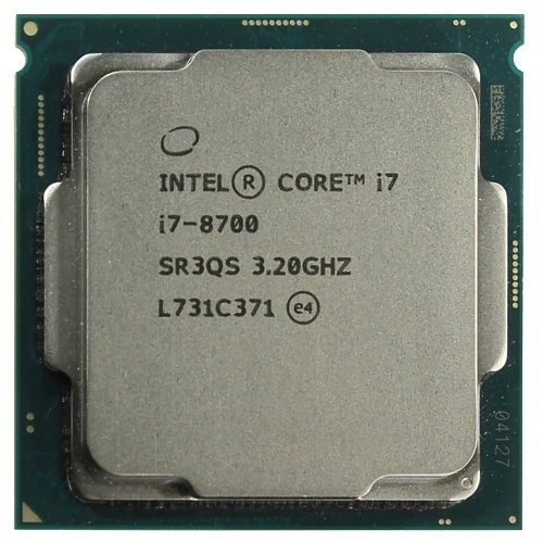 

Процессор Intel Core i7-8700 3.20GHz/12MB/8GT/s (SR3QS) s1151, tray