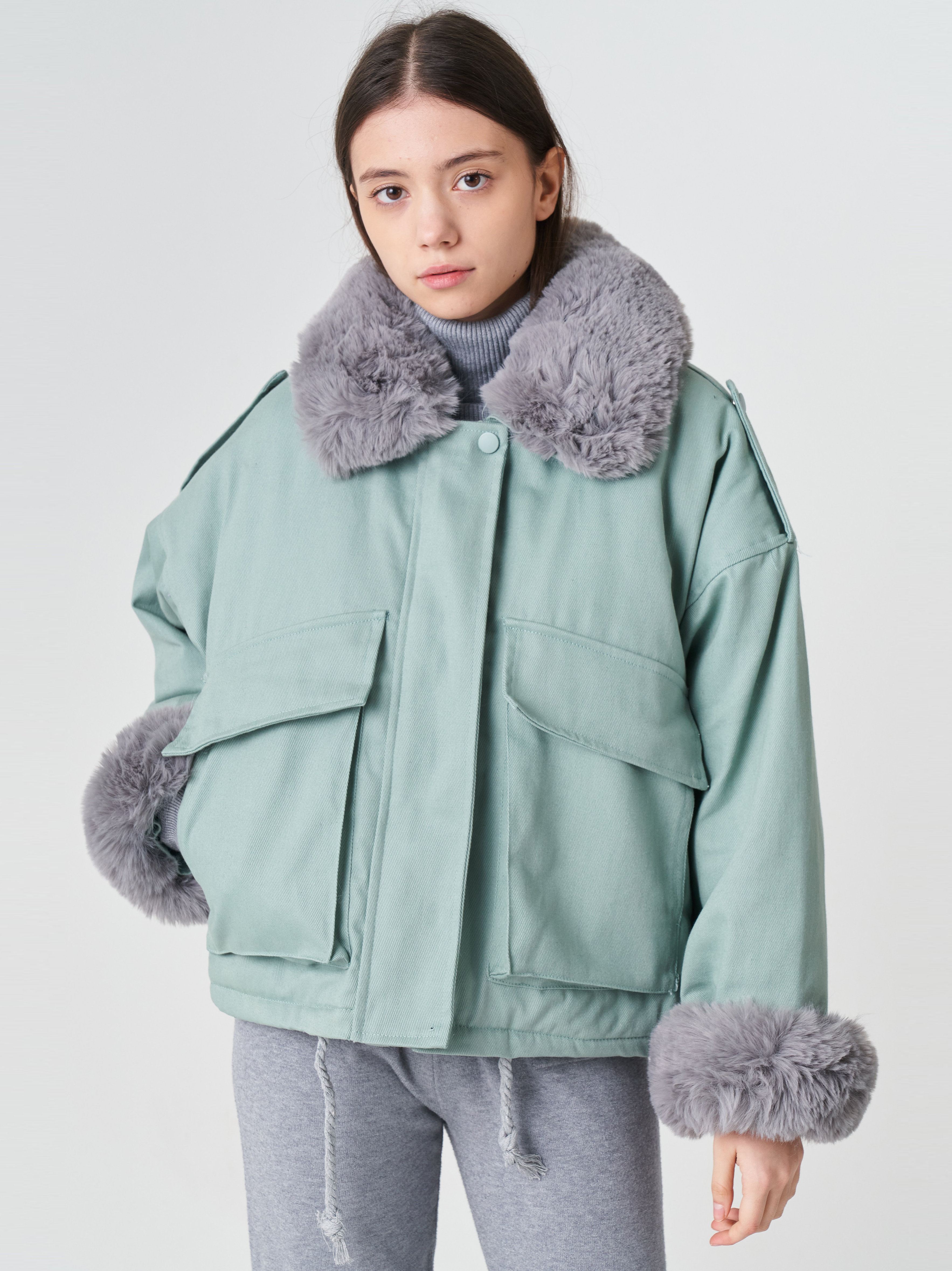 

Парка Remix 2023  Ментоловая, Парка Remix 2023 M Ментоловая