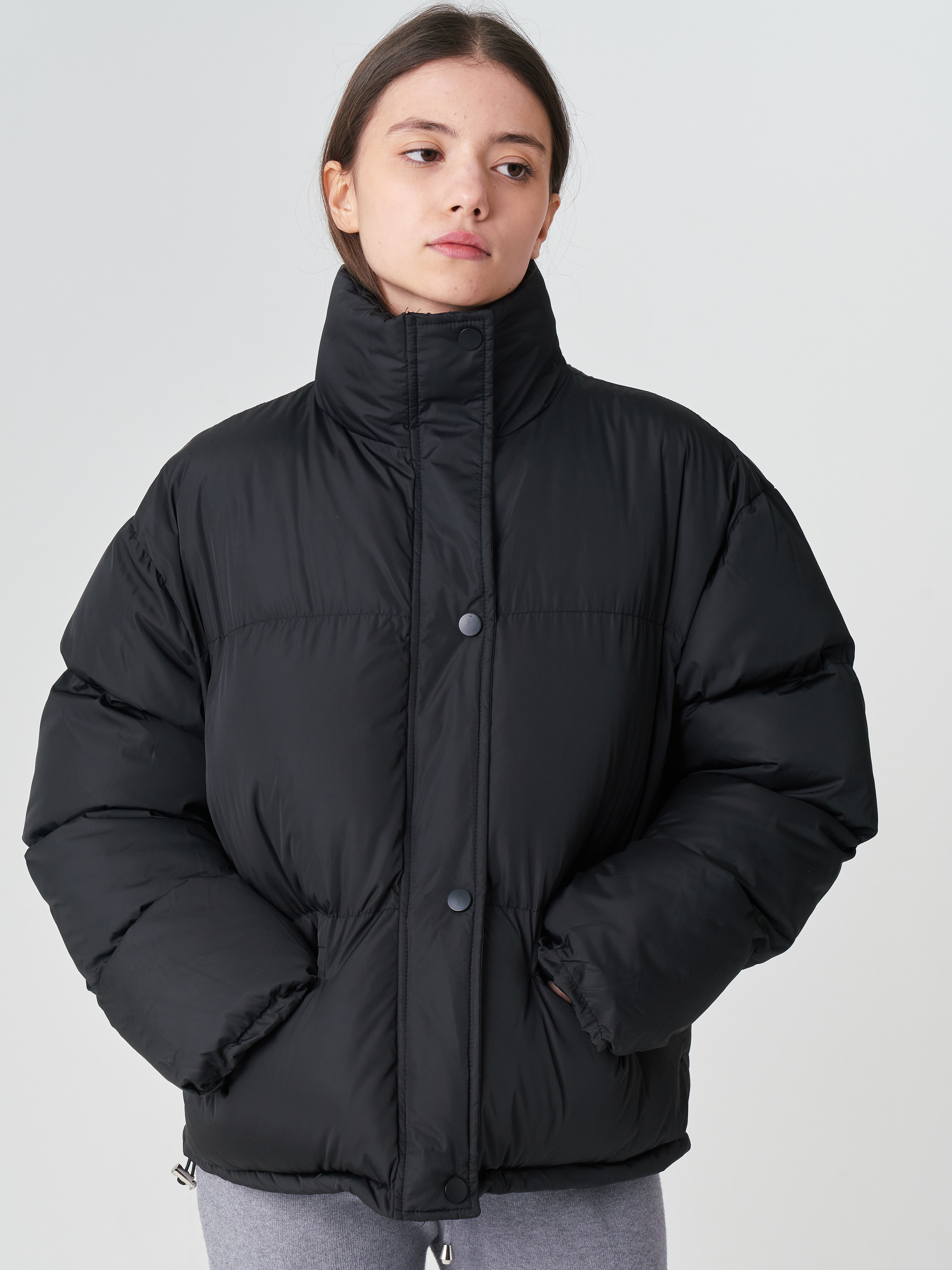 Акція на Куртка зимова коротка жіноча Remix 6037 M Чорна від Rozetka