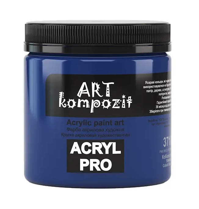 

Краска акриловая Art Kompozit 430мл - синий кобальт темный
