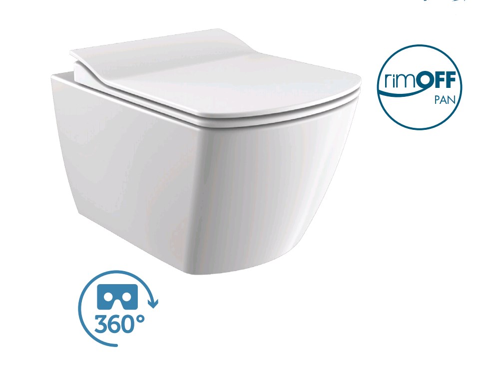 

ELEGANT Rim-Off Унитаз подвесной безободковый EG321.00100