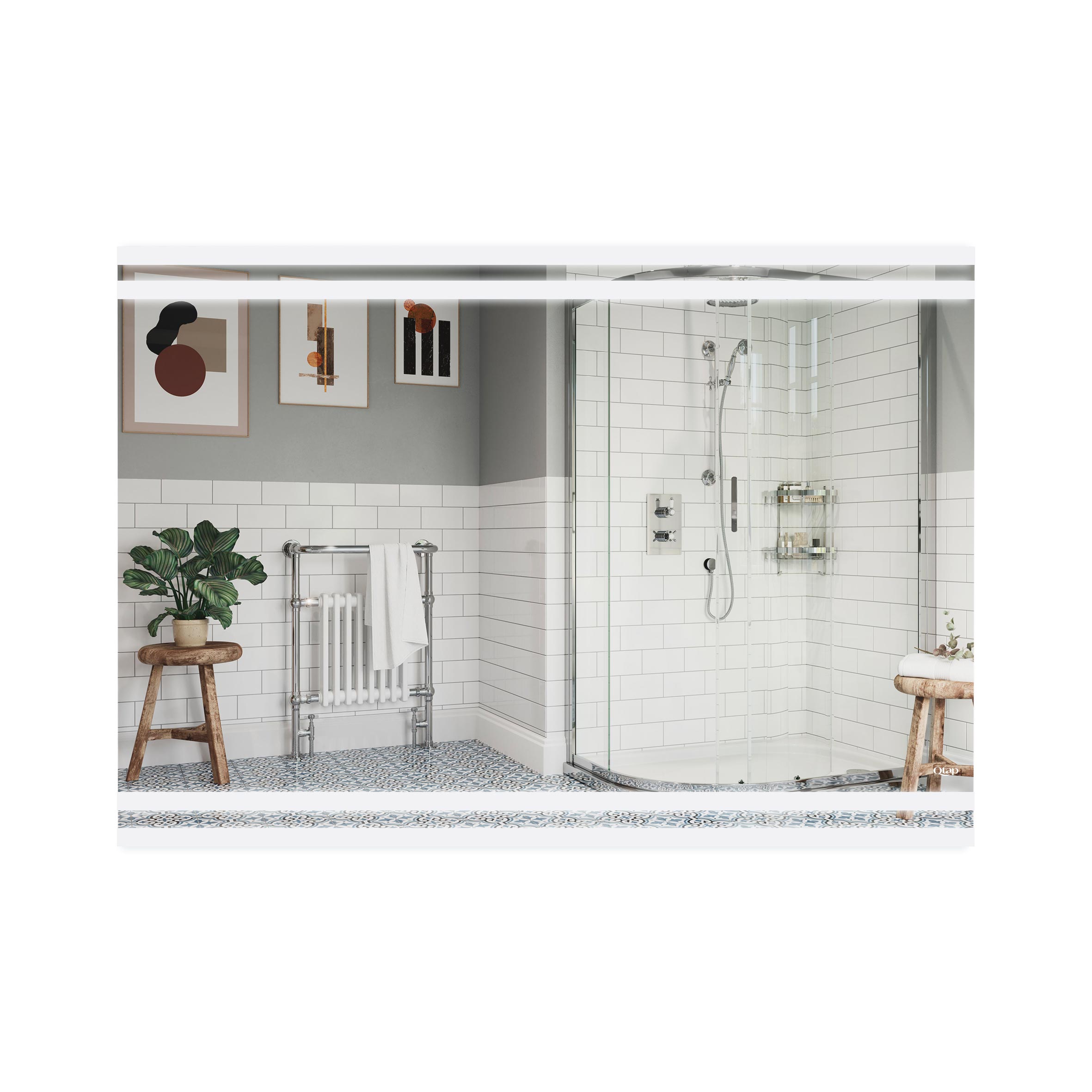 

Зеркало Qtap Mideya 1000х700 с LED-подсветкой (QT2078250680W)