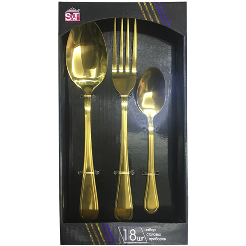 

Набор столовых приборов S&T Golden Family-3 18 предметов (30502-33)
