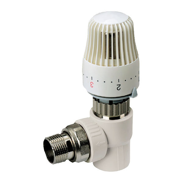 

Термостатичний Кран з термоголовкою кутовий 20x1/2 PPR KOER K0153.PRO (KP0195)