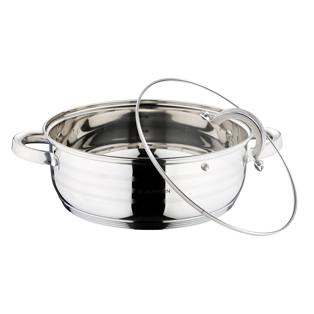 

Сотейник со стеклянной крышкой 28 см 7 литров Gourmet Line Blaumann BL-1504