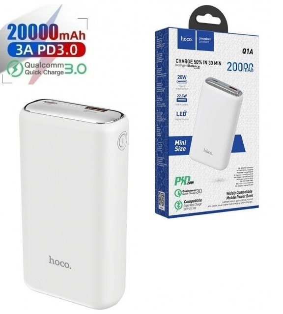 

Павербанк Hoco Power Delivery 20000mAh 20W white