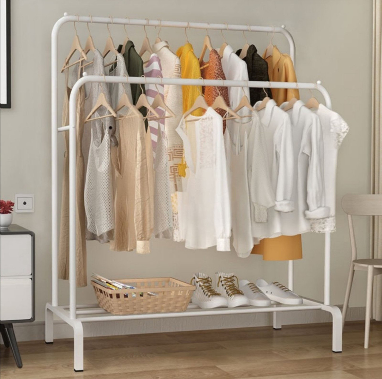 

Двойная стойка для одежды ЧЕРНОГО цвета Double floor Hanger