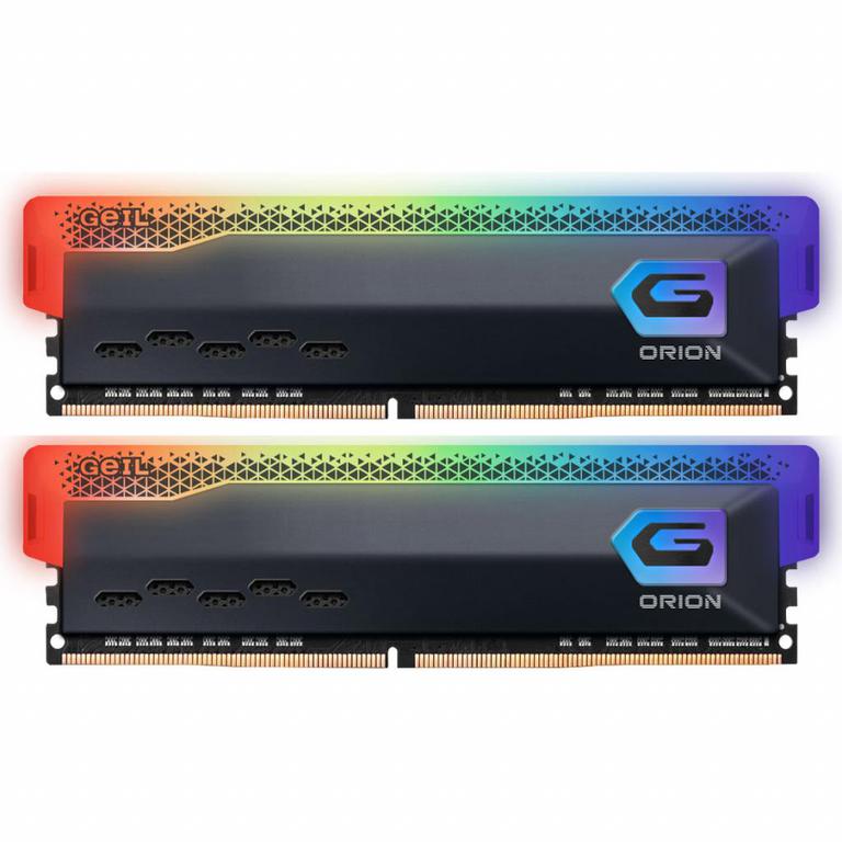 

Модуль памяти GEIL Orion RGB Titanium Gray DDR4 3200MHz 32GB Kit 2x16GB (GOSG432GB3200C16BDC)