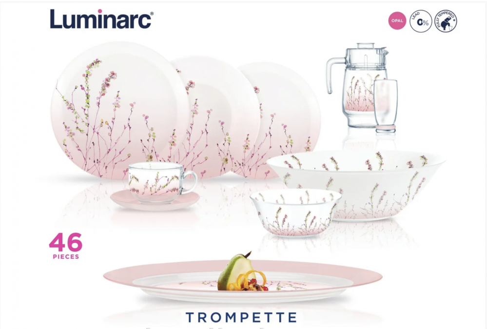 

Сервиз столовый 46 предметов Trompette Luminarc P1286