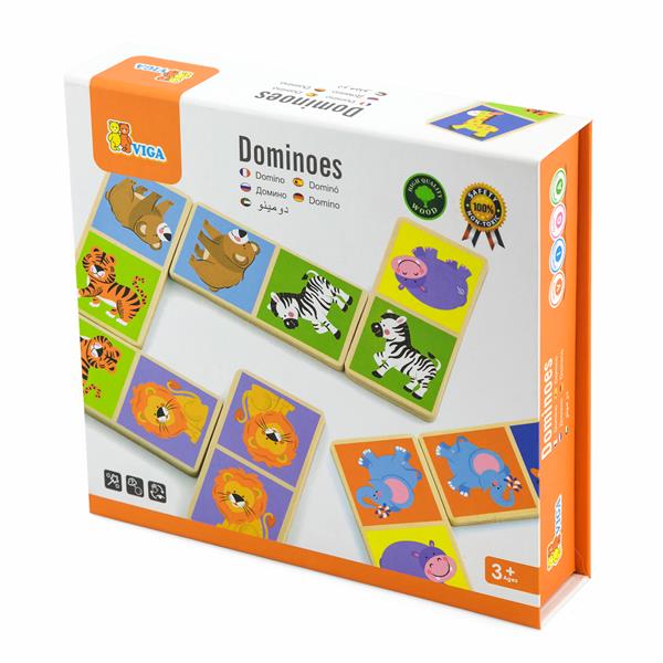 

Дерев'яне доміно Viga Toys Звірята (51307)