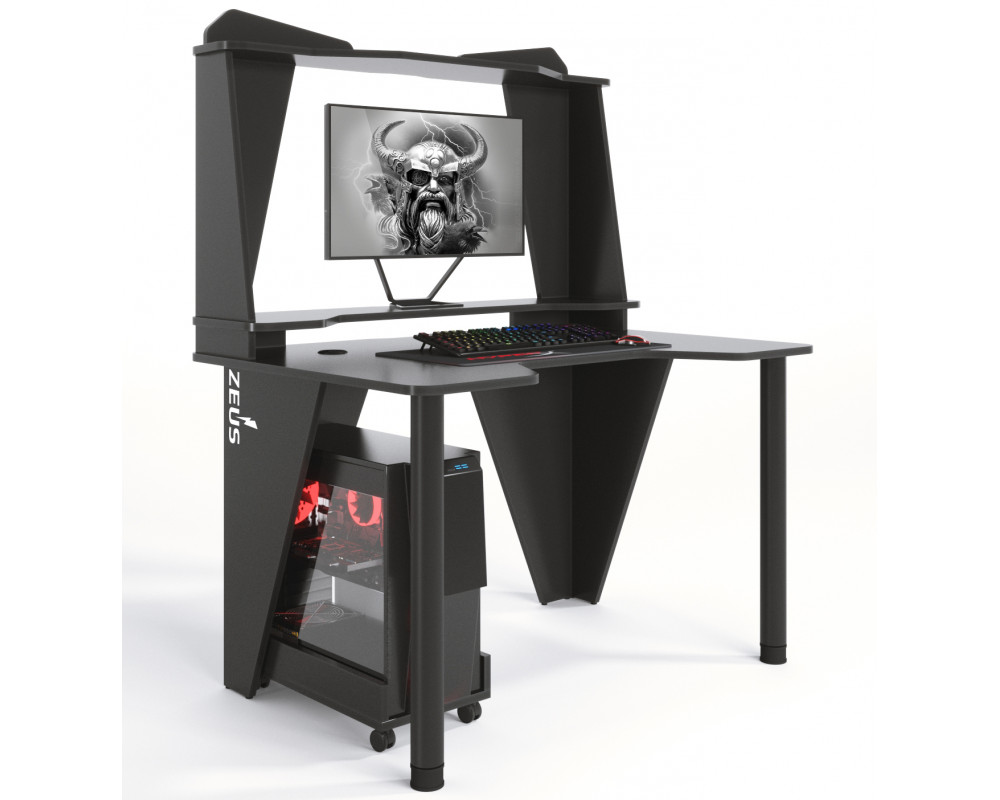 

Геймерский игровой стол ZEUS™ IVAR-2 (1200 мм), черный