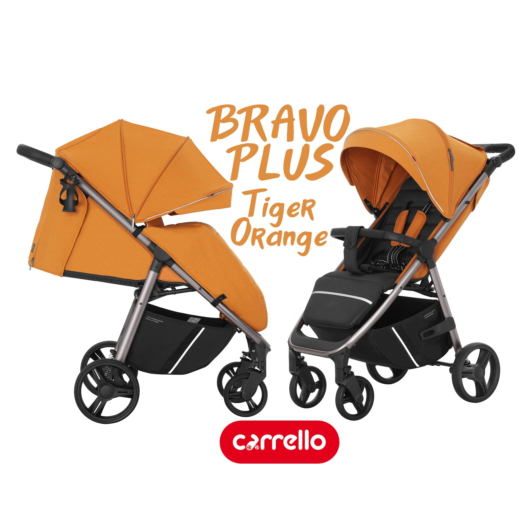 

Прогулочная коляска Carrello Bravo Plus CRL-8512 Tiger Orange