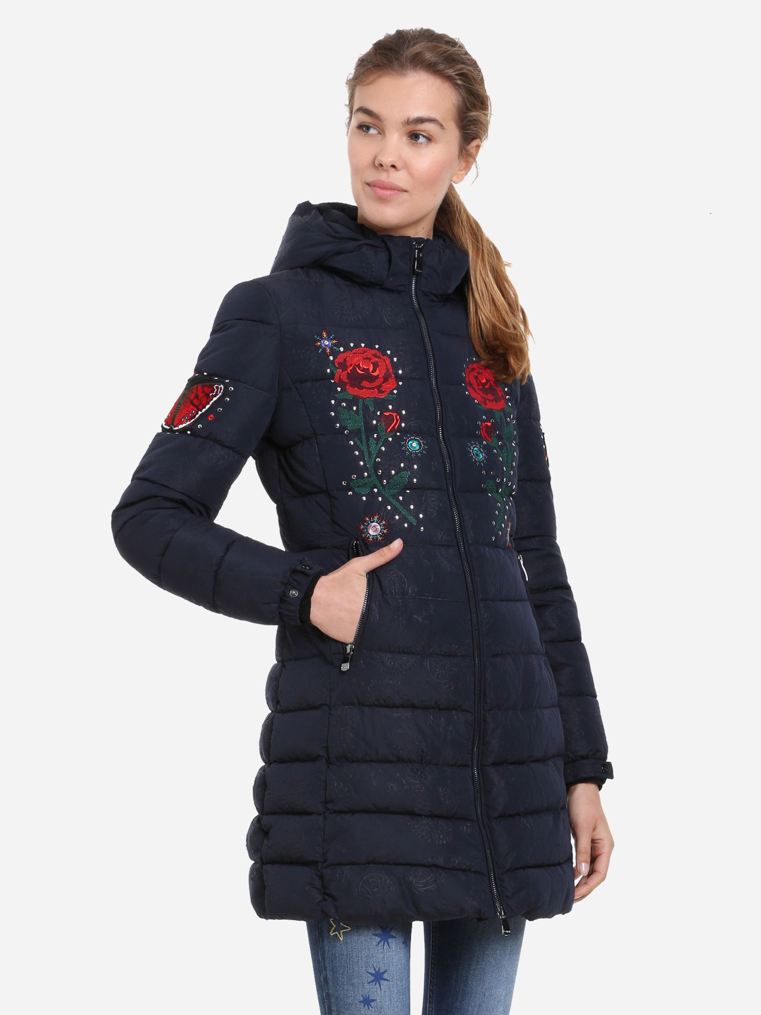 

Куртка Desigual 18WWEW67/5000  Синий/Принт, Куртка Desigual 18WWEW67/5000 36 Синий/Принт