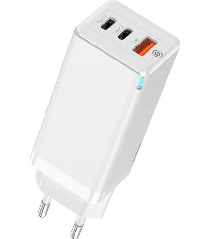 

Сетевое зарядное устройство Baseus GaN 2 Pro Quick Charger 65W White (CCGAN2P-B02)