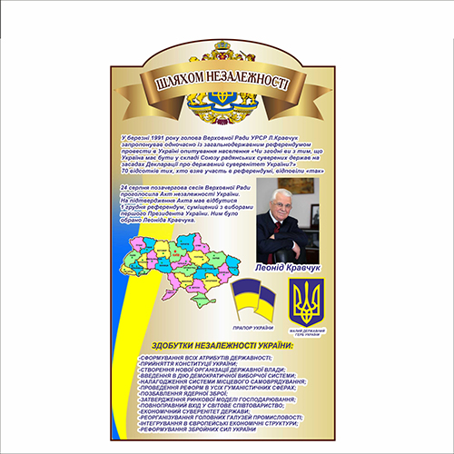 

Стенд Vivay Шляхом незалежності 44x78.5 см (7381)