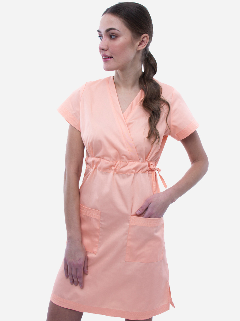 

Медицинское платье In White 133  Персик, Медицинское платье In White 133 40 Персик