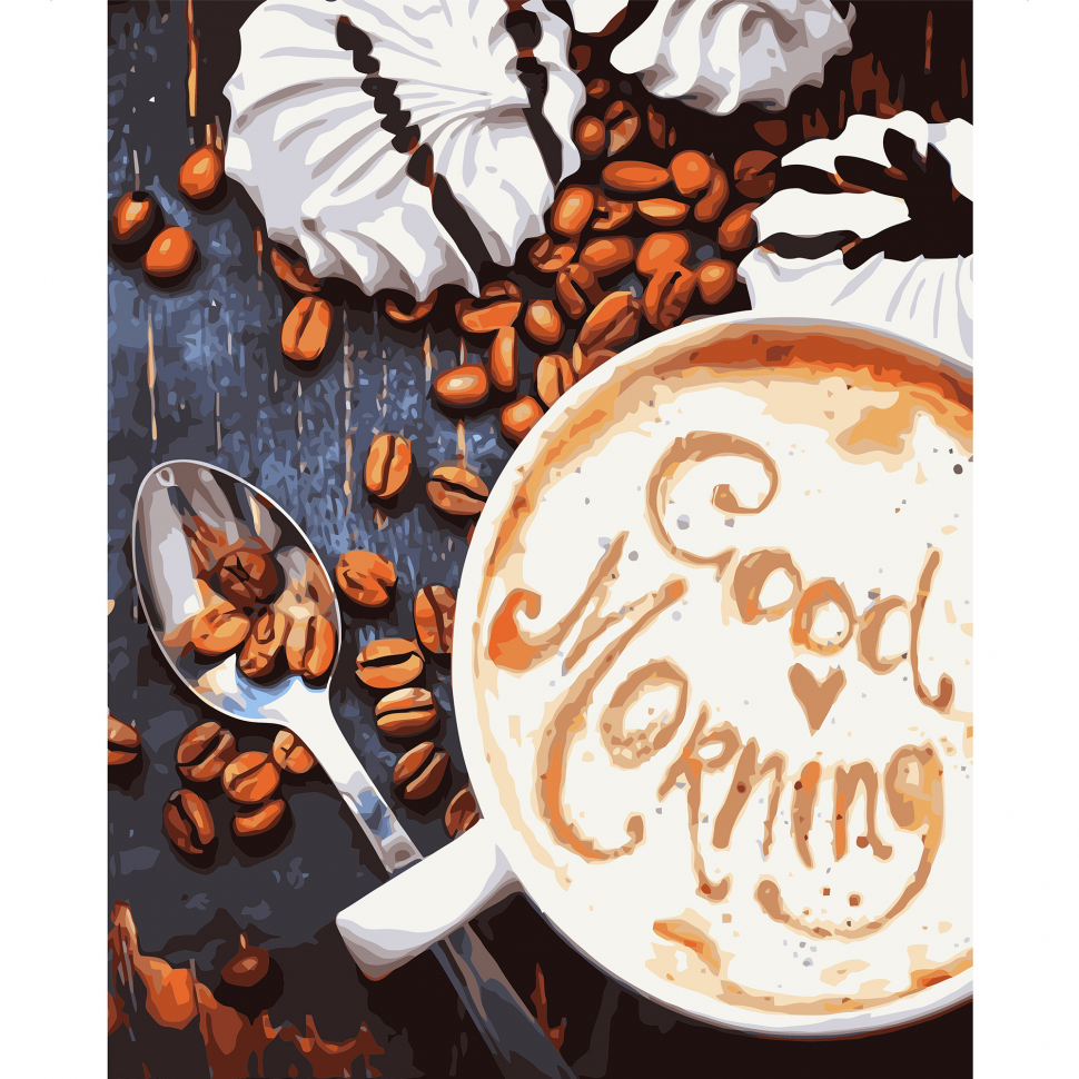 

Картина по номерам Strateg Кофе. Good Morning, 40х50 см