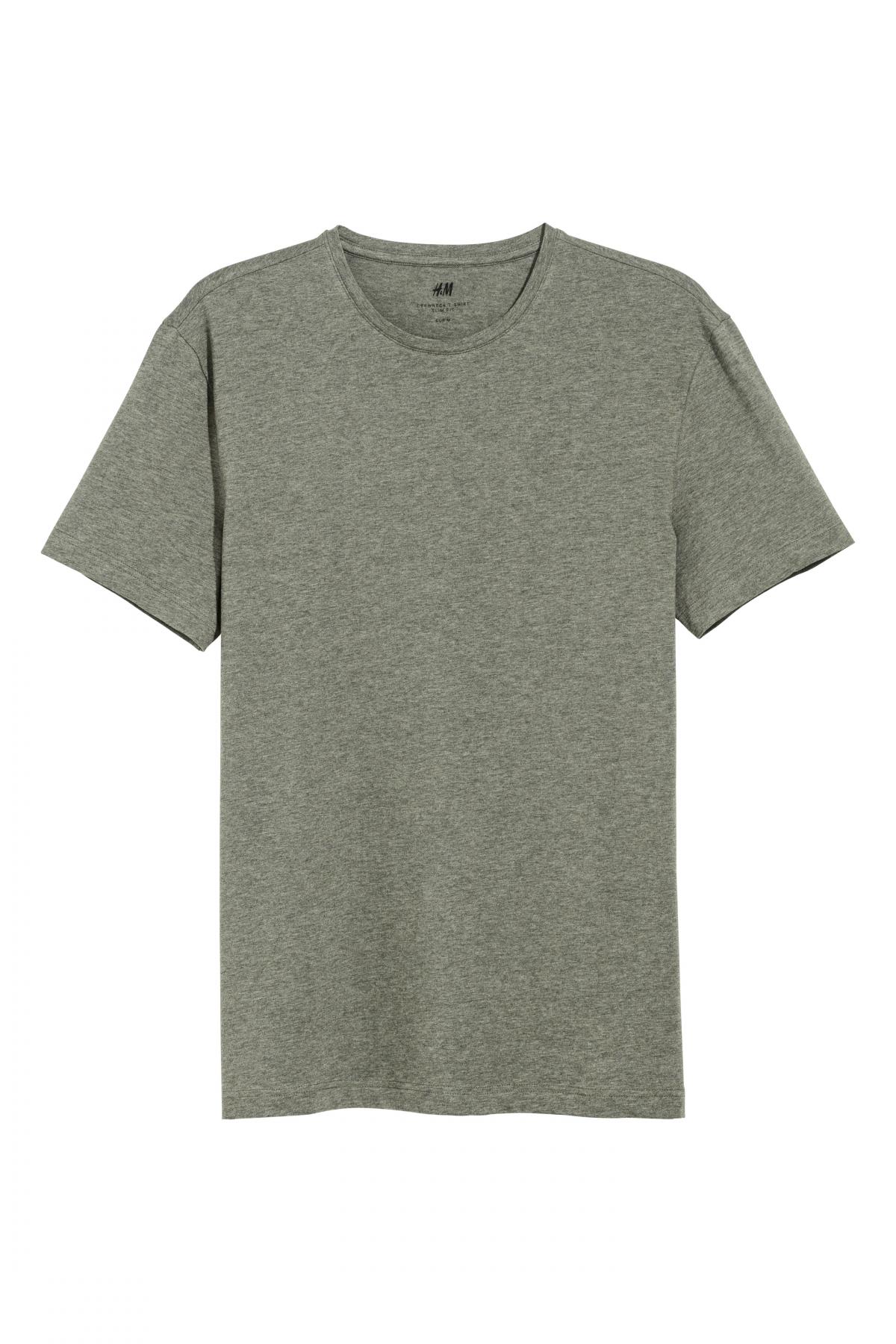 

Футболка Slim fit H&M  Хаки, Футболка Slim fit H&M xs Хаки