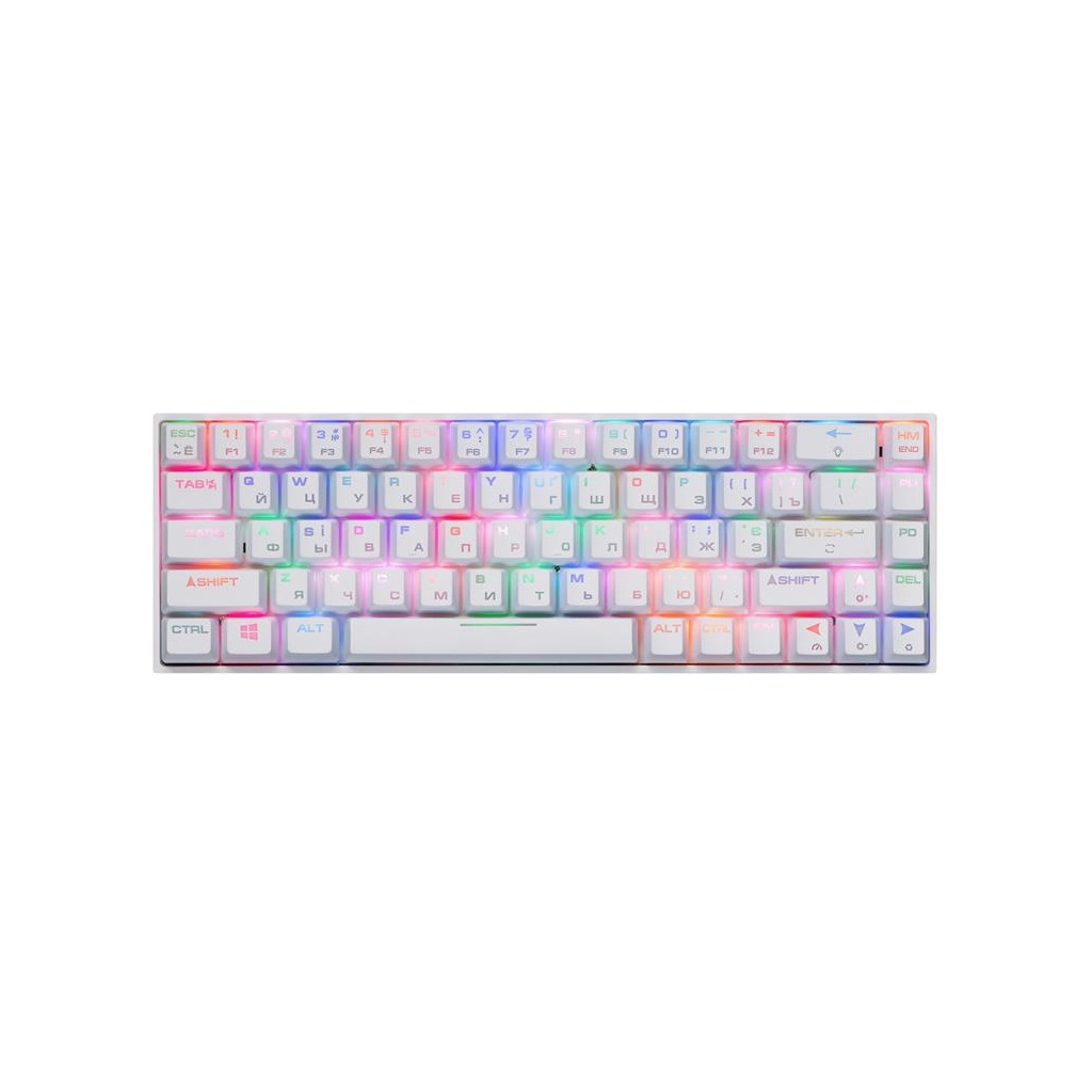 

Клавиатура 2E GAMING KG370 RGB 68key Gateron Blue Switch USB White (2E-KG370UWT-BL)