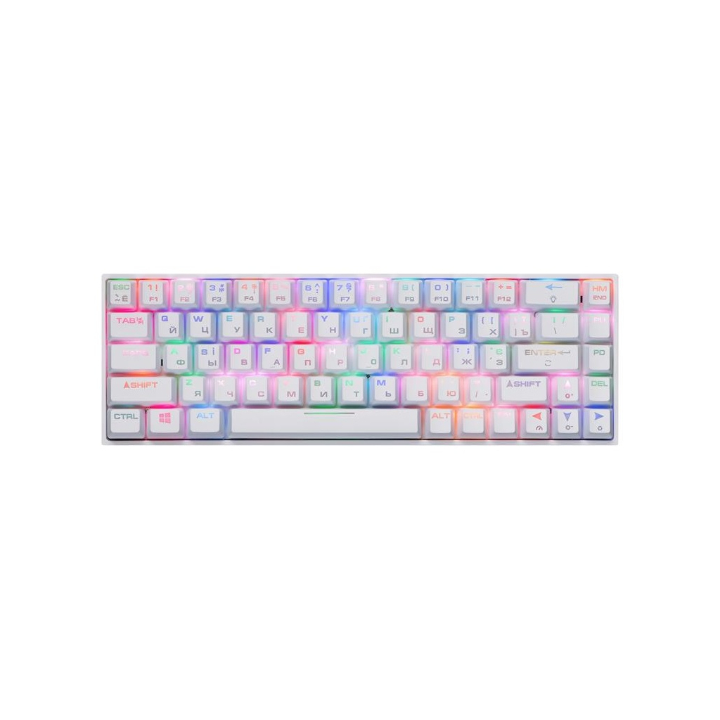 

Клавиатура 2E GAMING KG370 RGB 68key Gateron Red Switch USB White (2E-KG370UWT-RD)