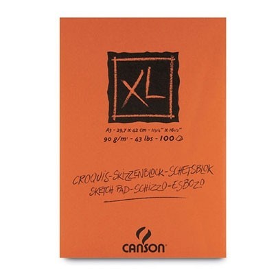 

Блок бумаг для набросков Canson XL Sketch Bloc 90g, 21x29,7см (А4), 100л