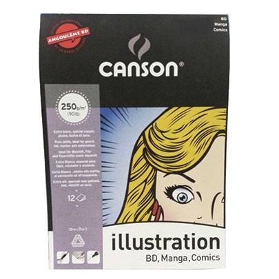 

Альбом для маркеров Canson Illustration 250 гр, 21х29,7 см, A4 12 листов