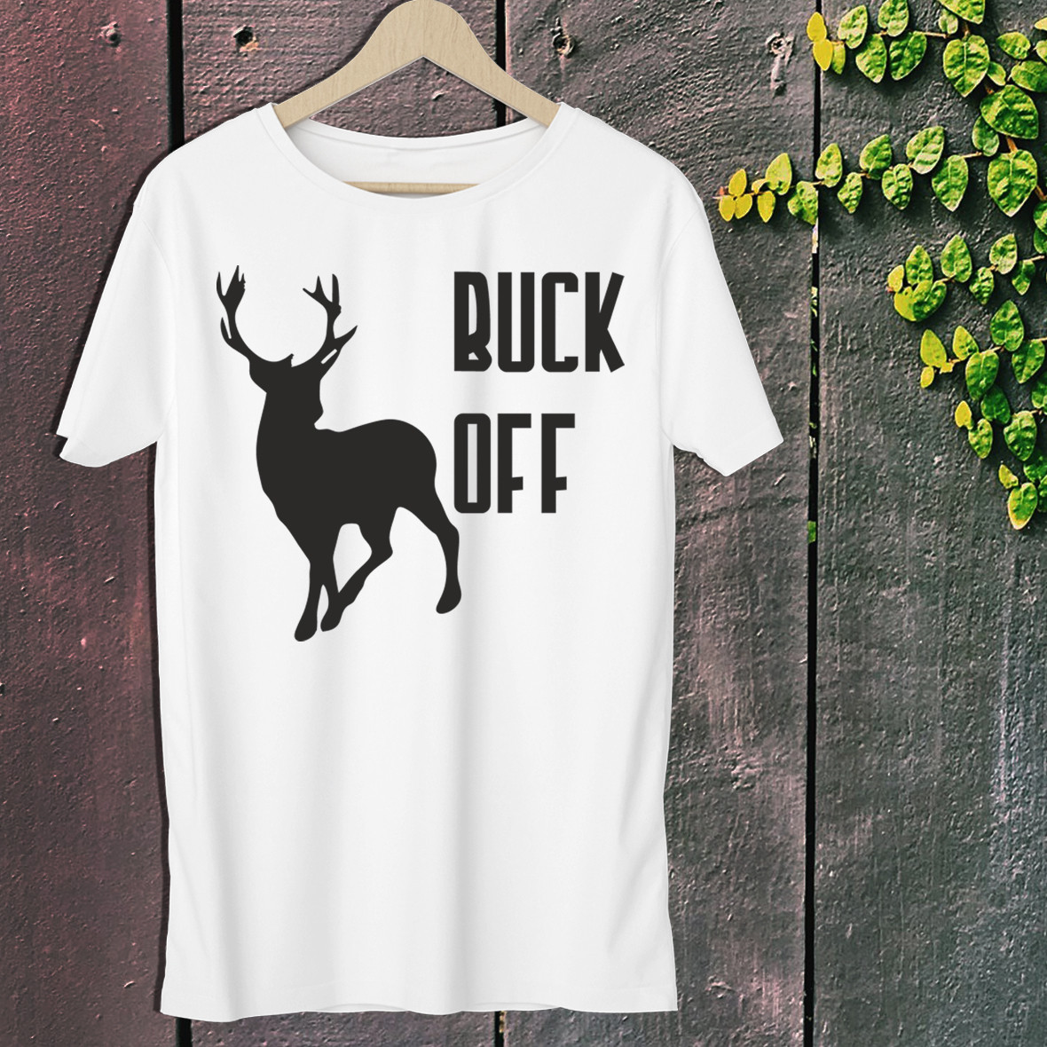 

Мужская футболка для охотника с принтом "Buck off" Push IT , Белый, Мужская футболка для охотника с принтом "Buck off" Push IT L, Белый