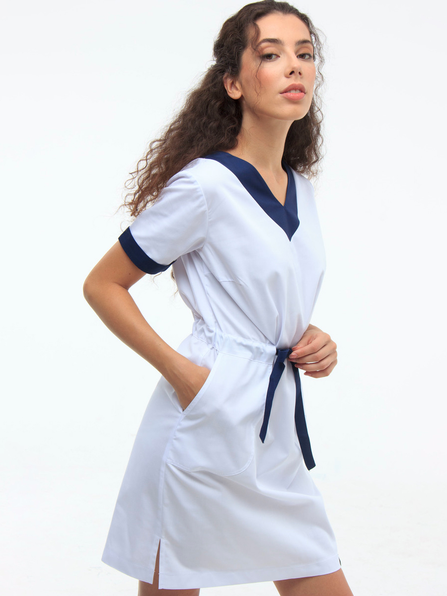 

Медицинское платье In White 130  Белое, Медицинское платье In White 130 52 Белое
