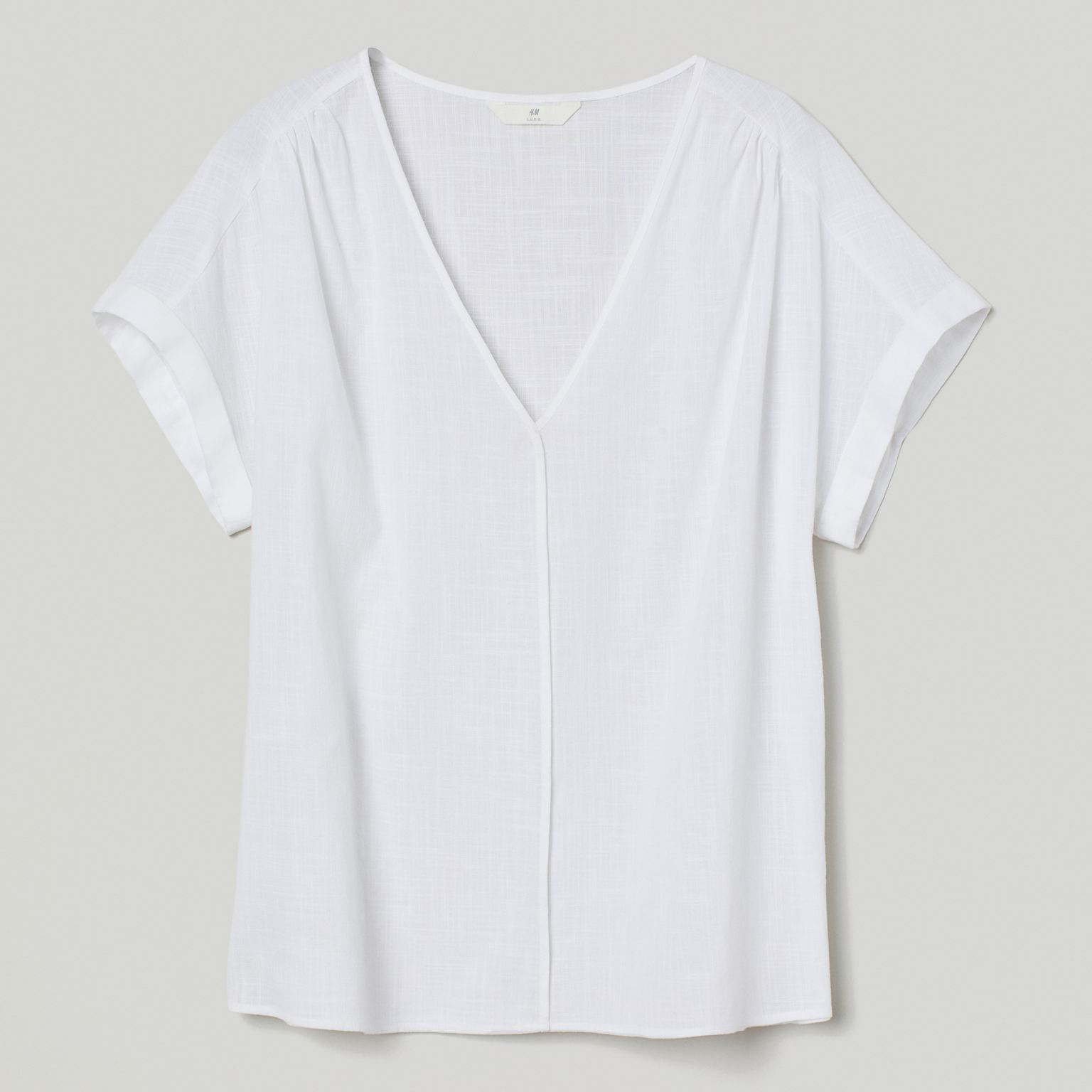 

Блузка H&M 8716902abr  Белая, Блузка H&M 8716902abr L Белая