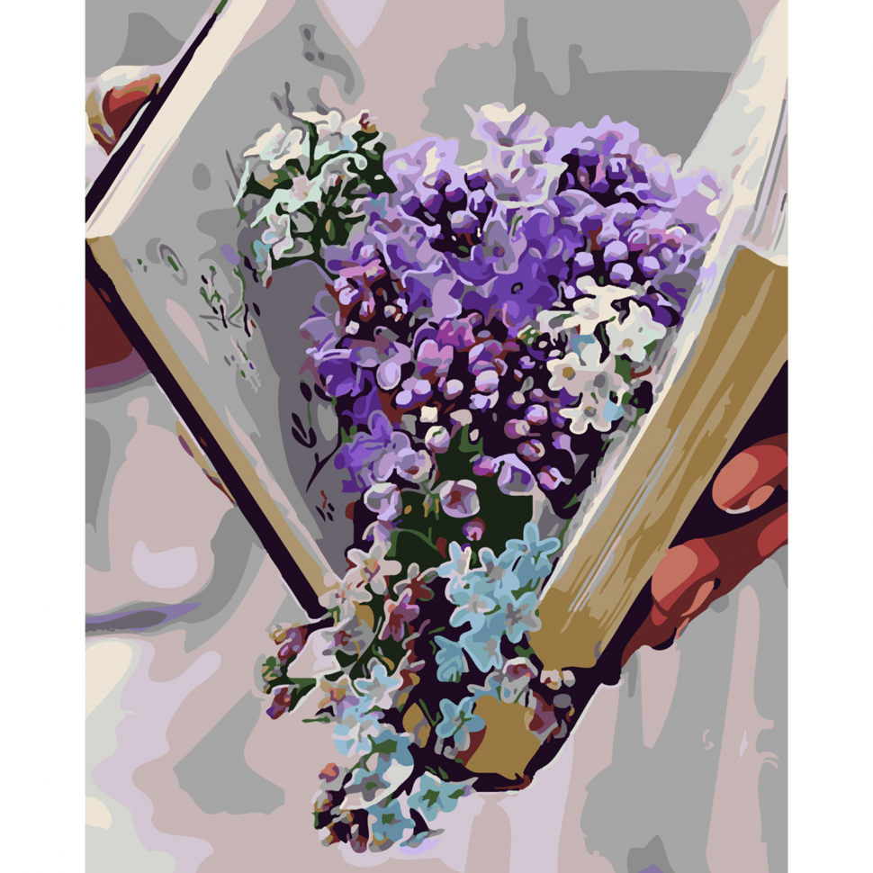 

Картина по номерам Цветущая книга, 40х50 см