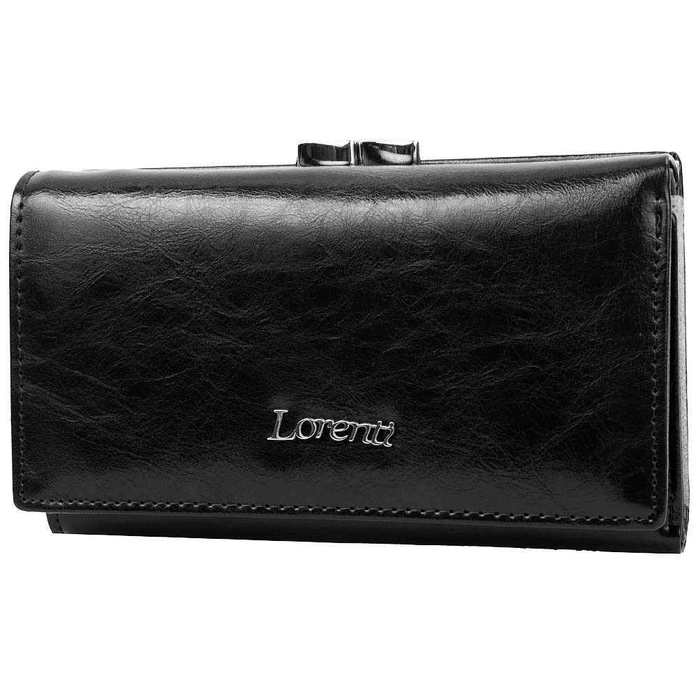 

Женский кожаный кошелек LORENTI DNKL 55020-BPR-black