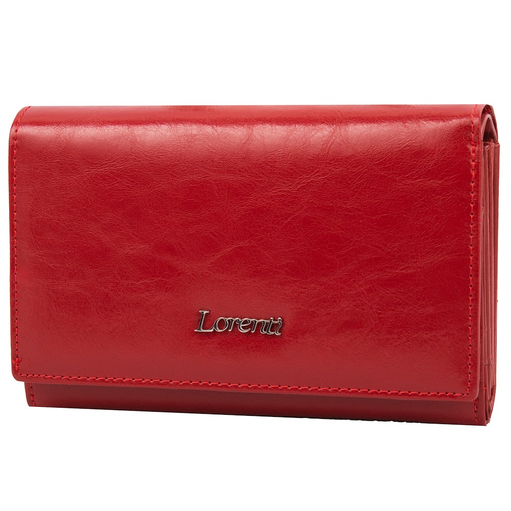 

Женский кожаный кошелек LORENTI DNKL76112-BPR-red
