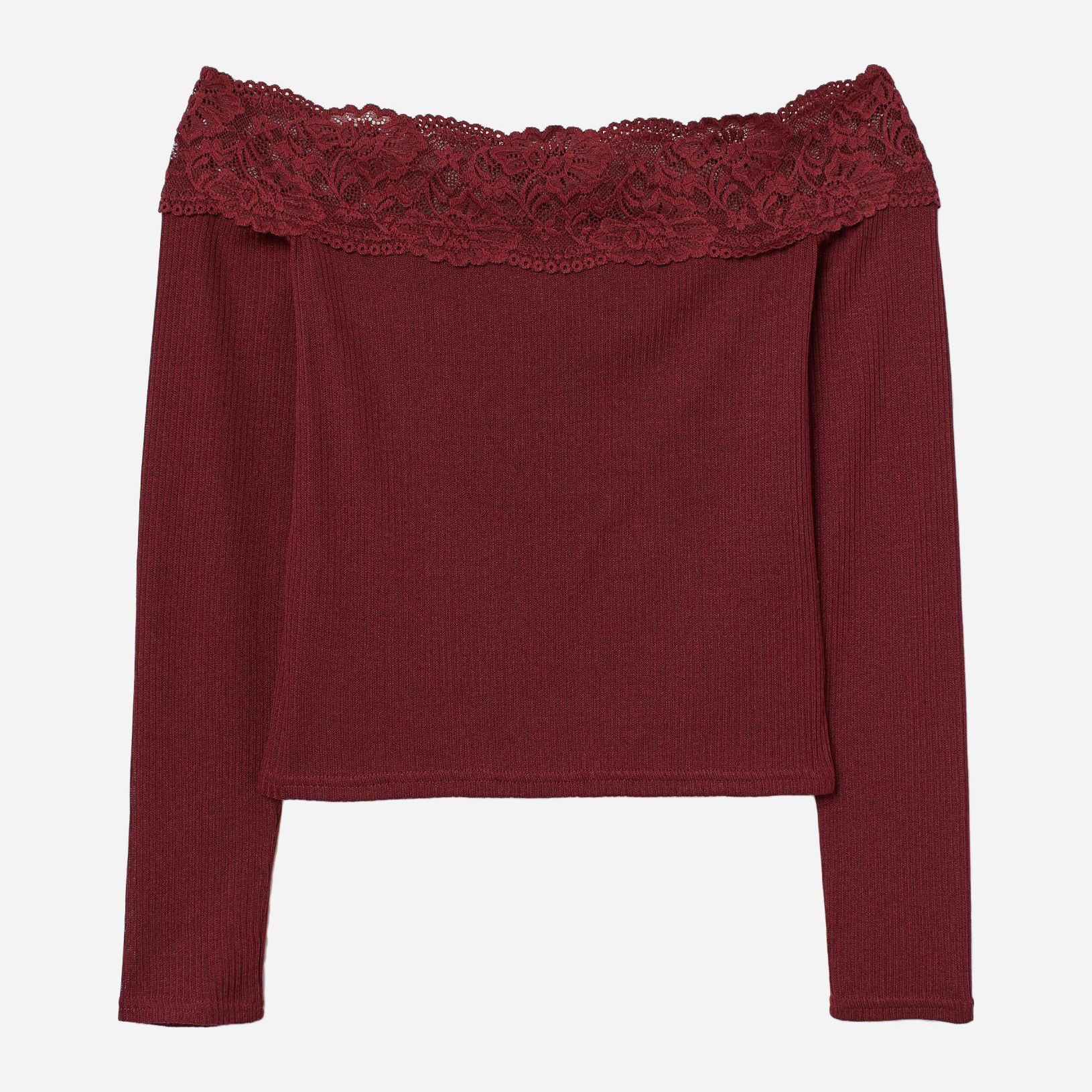 

Топ H& XAZ227072ESUF  Бордовый, Топ H&M XAZ227072ESUF M Бордовый