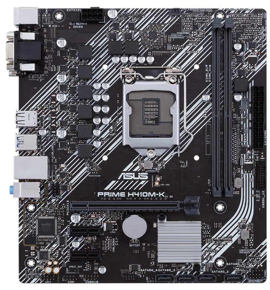 Акція на Материнская плата Asus Prime H410M-K (s1200, Intel H410, PCI-Ex16) від Rozetka UA