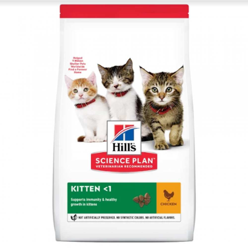 

Сухой корм Hill`s Science Plan Kitten для котят с курицей - 1,5 кг