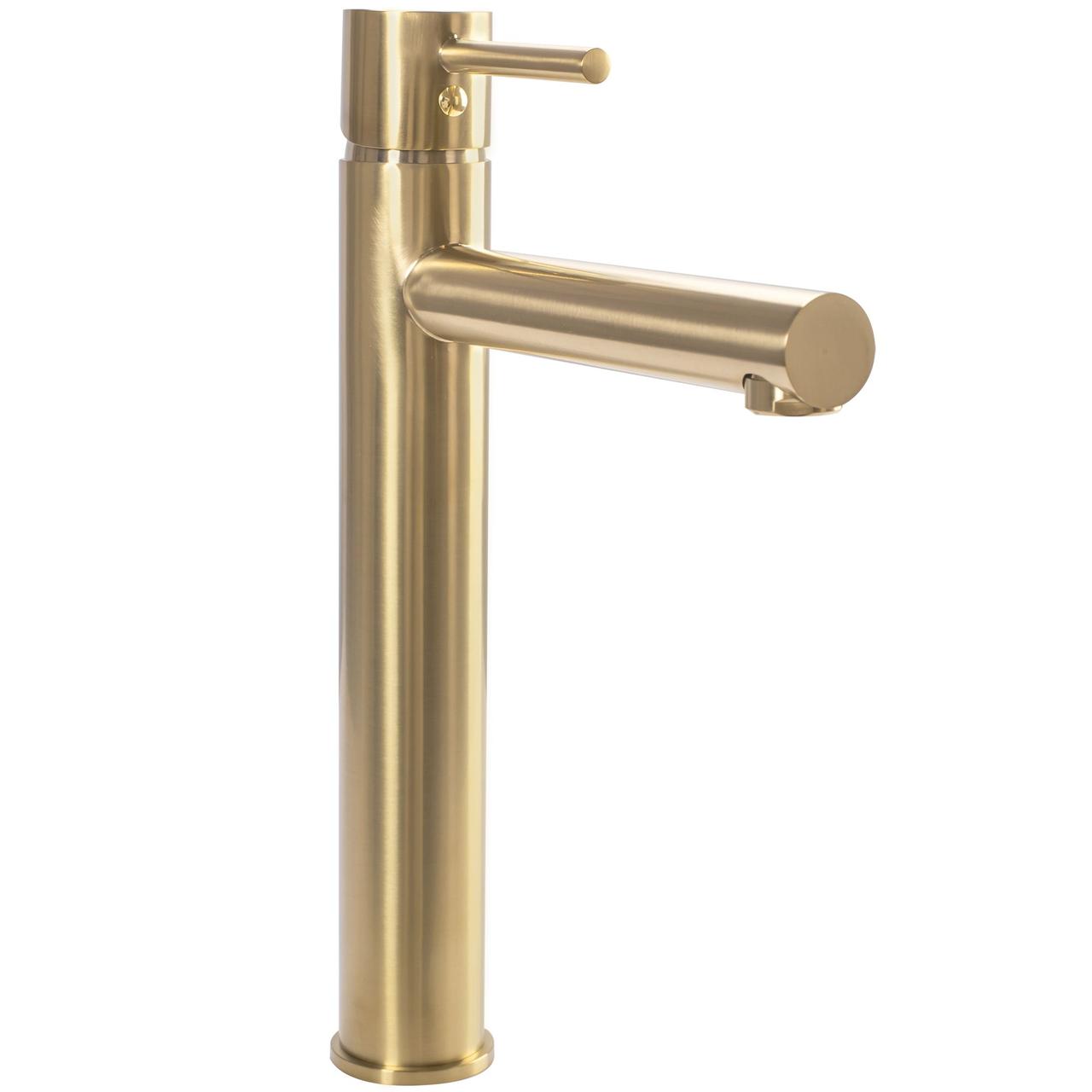 

Смеситель для раковины высокий REA TESS L.GOLD MAT REA-B5660 золото (84517)