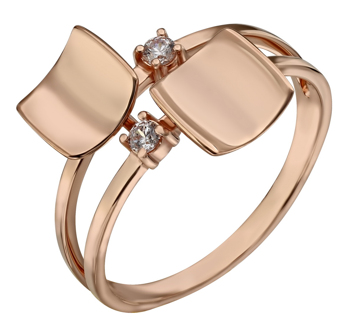 

Золотое кольцо с фианитами Tango Jewellery Company 380504 размер 17.5