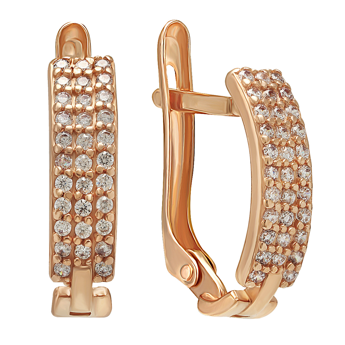 

Золотые серьги с фианитами Tango Jewellery Company 420902