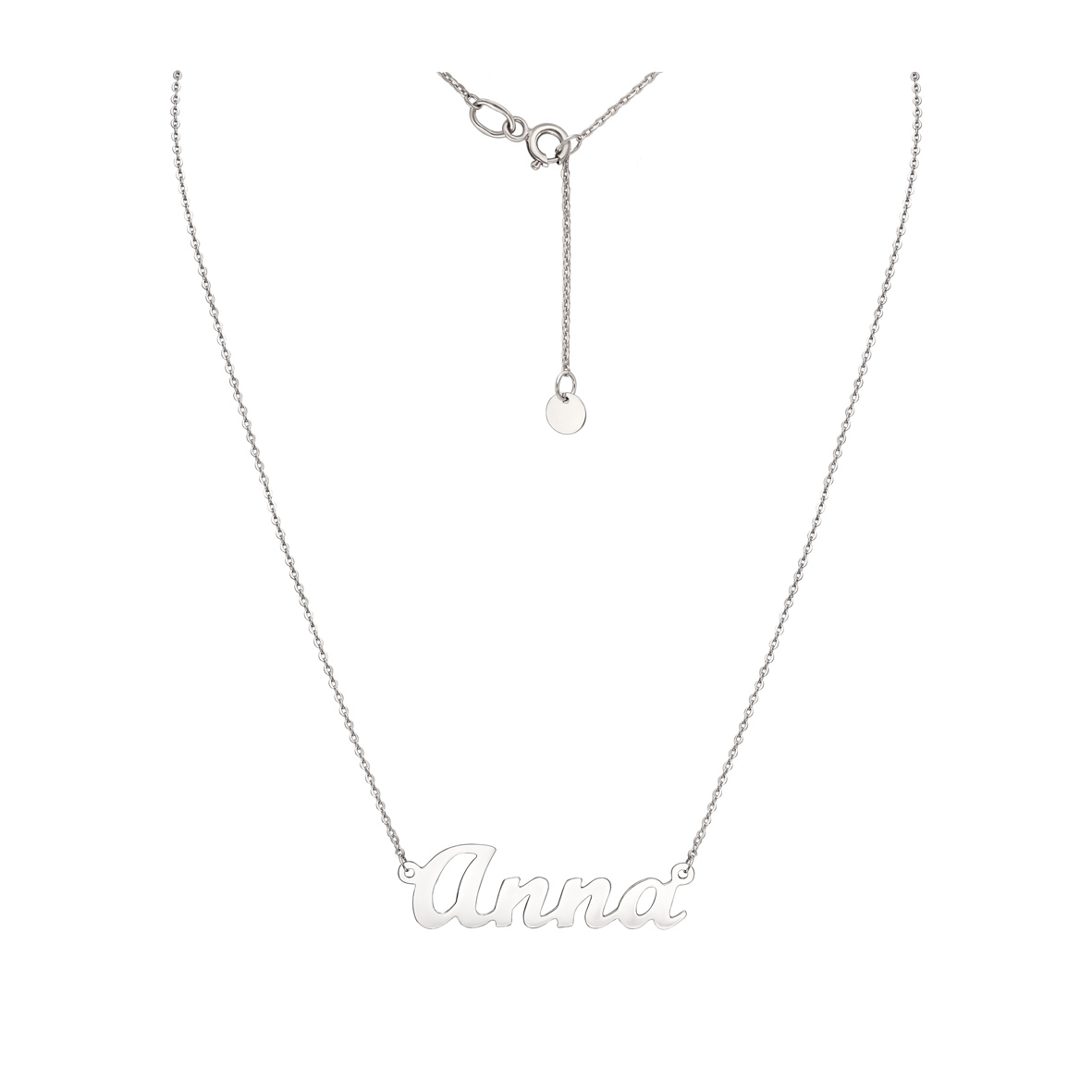 

Серебряное колье с именем Анна Tango Jewellery Company 860273С размер 400