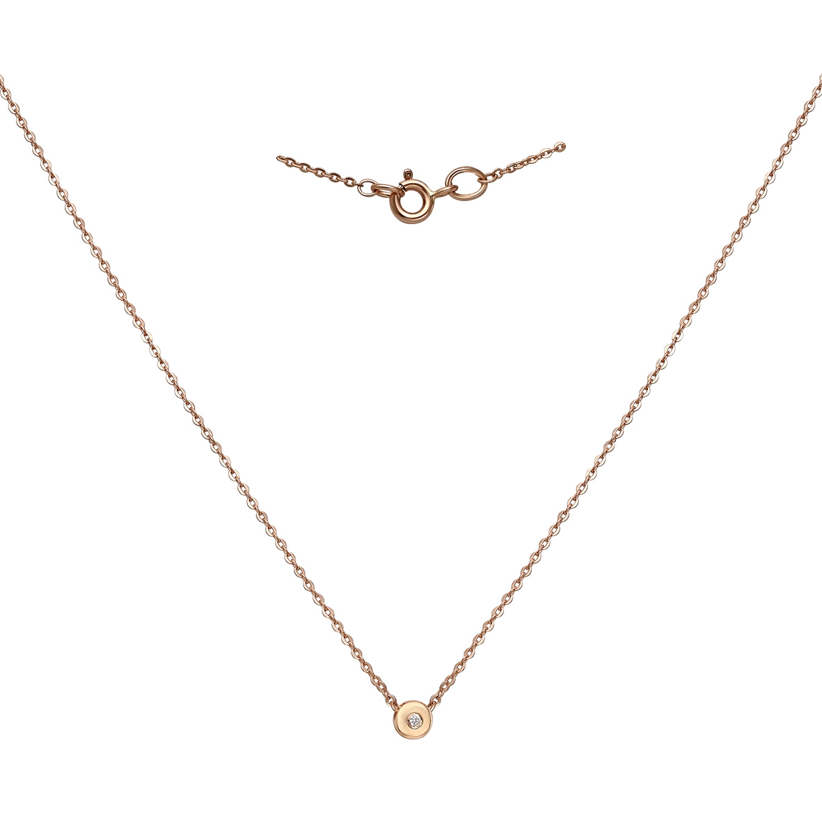 

Колье в красном золоте из коллекции "Де Колье" с фианитом (цирконием) Tango Jewellery Company 860399 размер 400