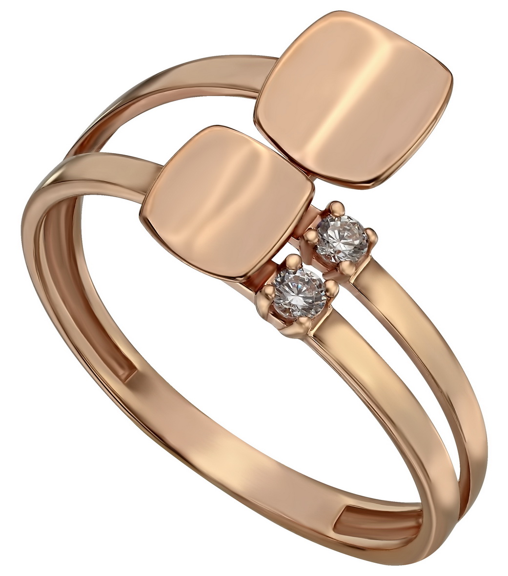 

Золотое кольцо с фианитами Tango Jewellery Company 380486 размер 18
