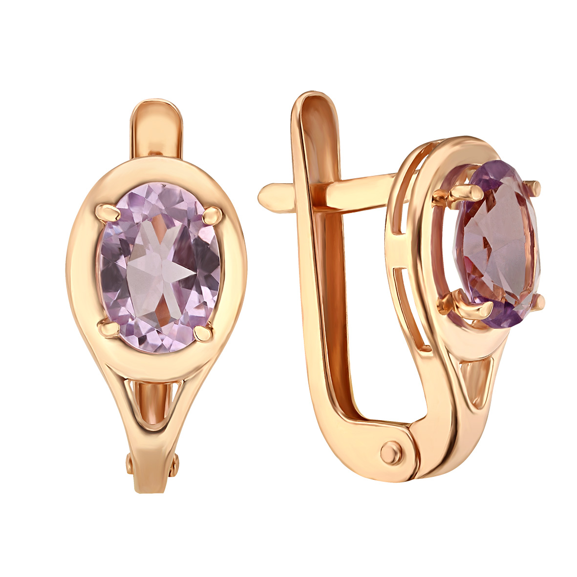 

Золотые серьги с аметистом Tango Jewellery Company 443778
