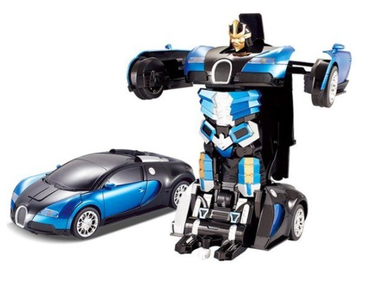 

Машинка Трансформер Bugatti Robot Car Size 12 СИНЯЯ ART-2005/668