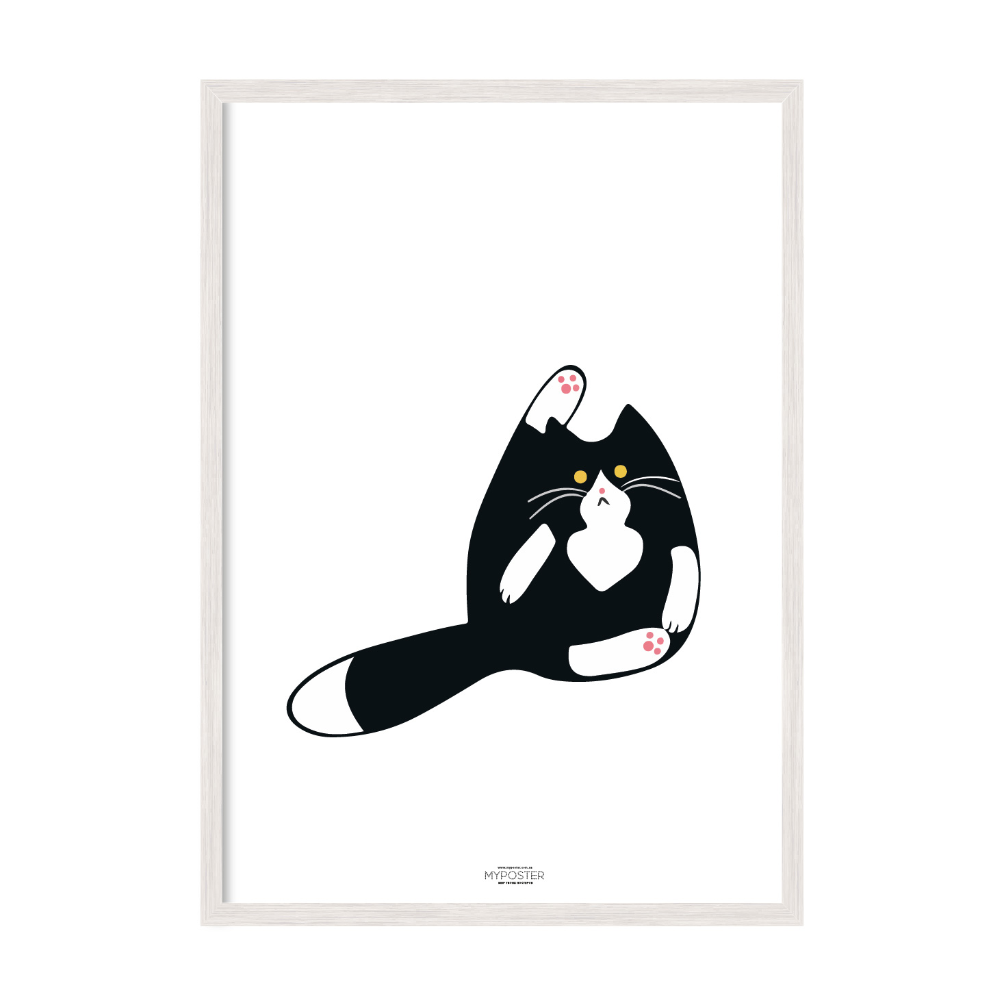 

Постер "Catty" без стекла 420x594 мм в белой рамке