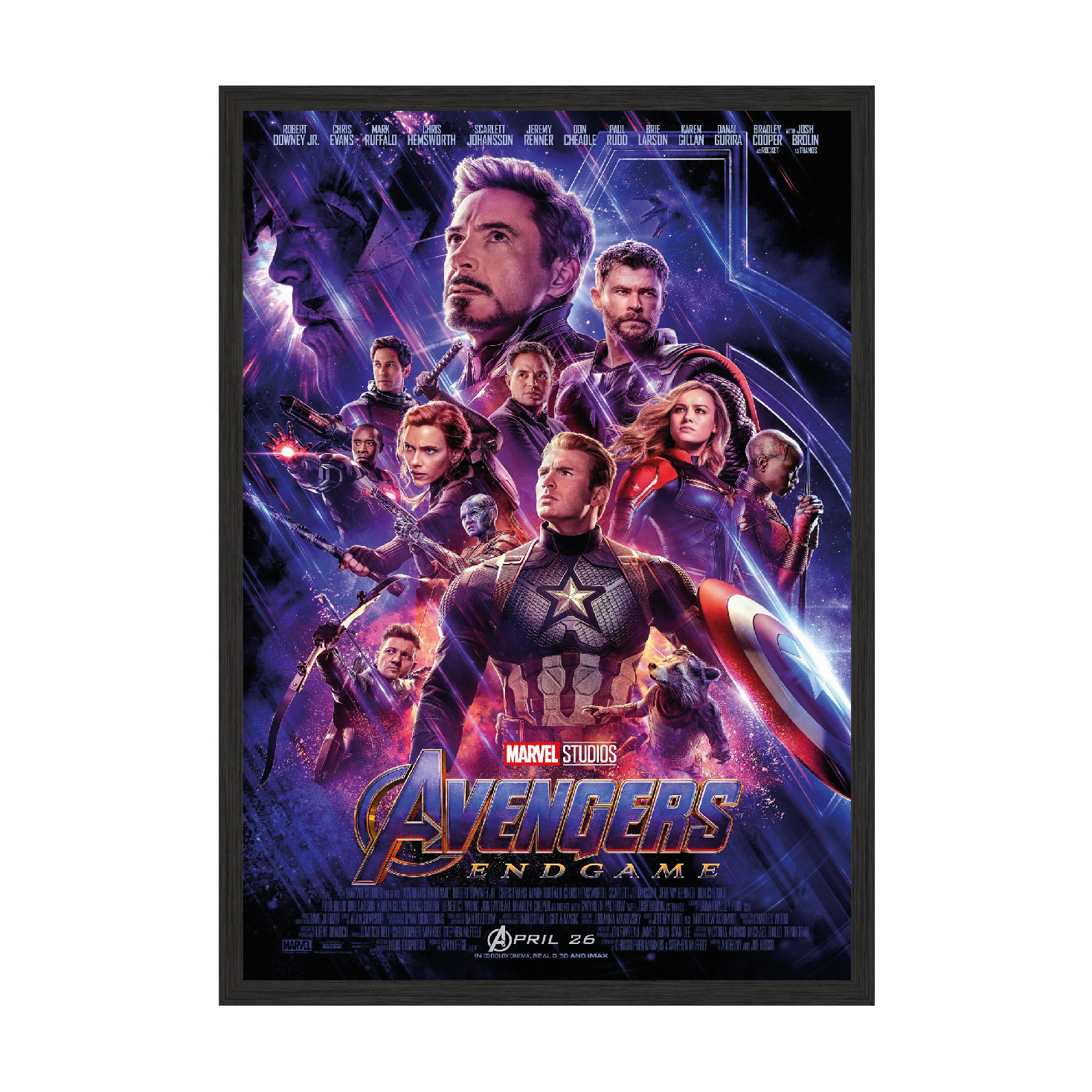 

Постер "Мстители - Конец Эпохи" с антибликовым стеклом 297x420 мм в чёрной рамке